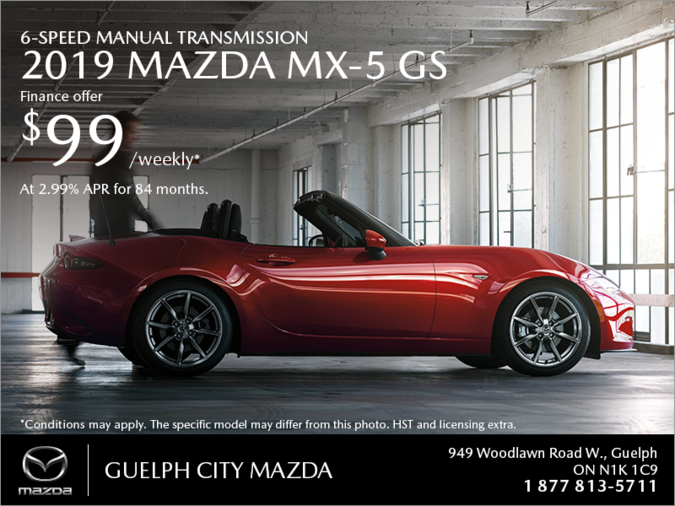 Guelph City Mazda - Get the 2019 Mazda MX-5 Today!