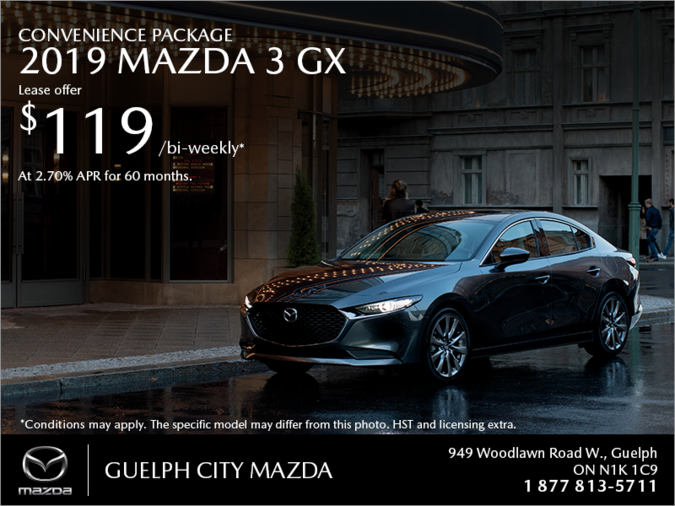 Guelph City Mazda - Get the 2019 Mazda3 Today!