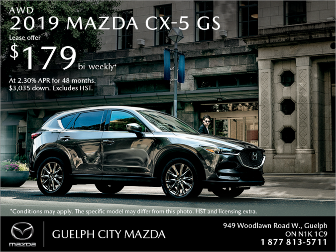 Guelph City Mazda - Get the 2019 Mazda CX-5 Today!