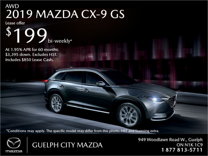 Guelph City Mazda - Get the 2019 Mazda CX-9 Today!
