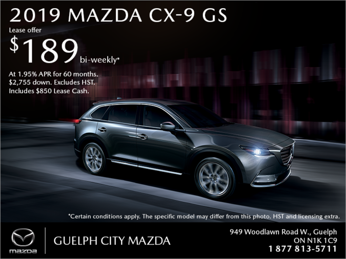 Guelph City Mazda - Get the 2019 Mazda CX-9 Today!