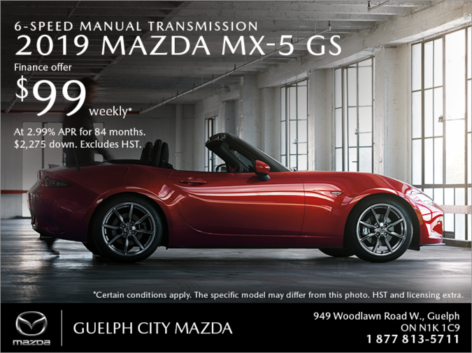 Guelph City Mazda - Get the 2019 Mazda MX-5 Today!
