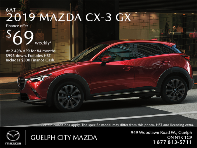 Guelph City Mazda - Get the 2019 Mazda CX-3 Today!