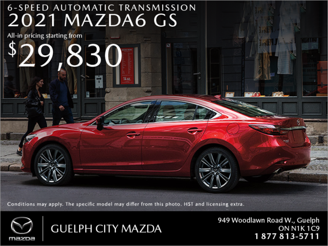 Guelph City Mazda - Get the 2021 Mazda6 today!