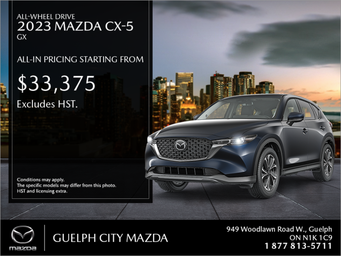 Guelph City Mazda - Get the 2023 Mazda CX-5 today!
