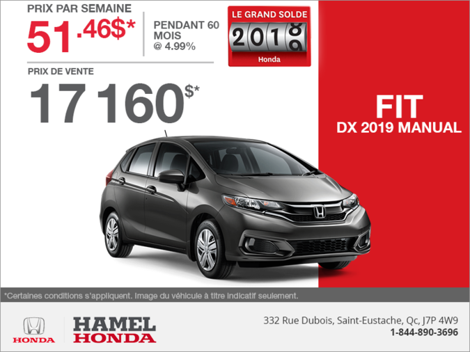 Louez la Honda Fit 2019!