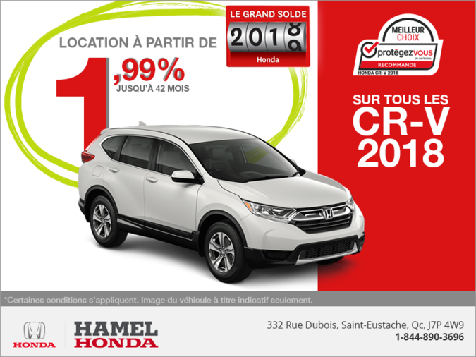 Louez le Honda CR-V 2018!