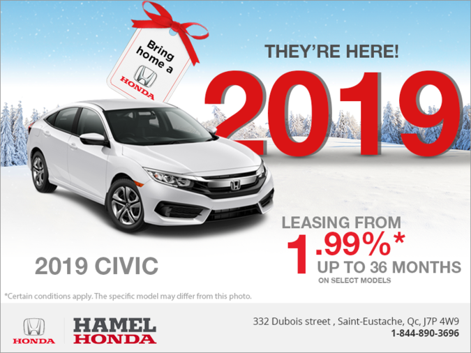 Lease the 2019 Honda Civic!