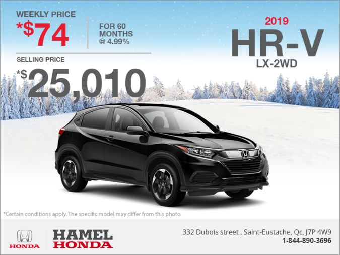 Lease the 2019 Honda HR-V!