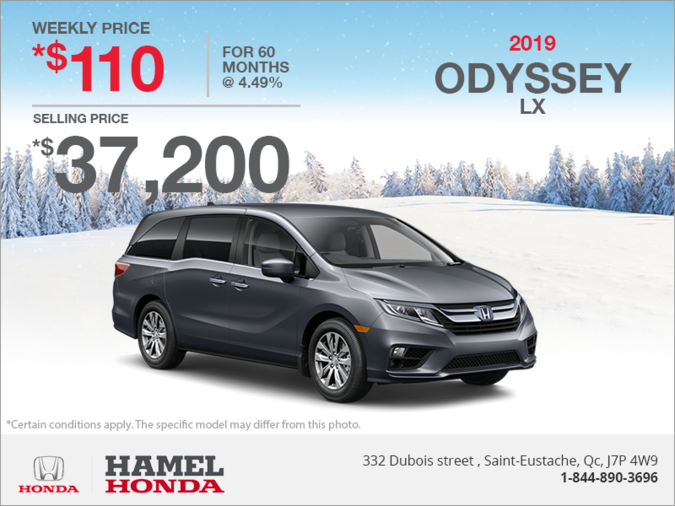 Lease the 2019 Honda Odyssey!