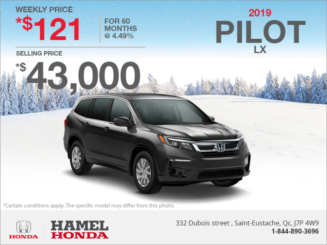 Lease the 2019 Honda Pilot!
