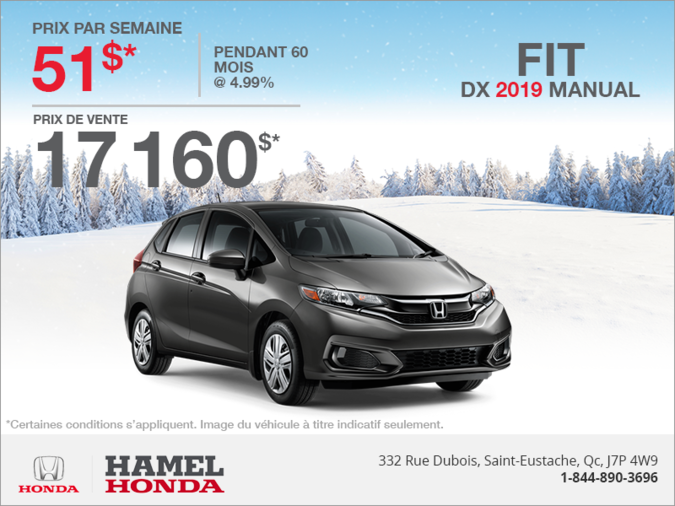 Louez la Honda Fit 2019!