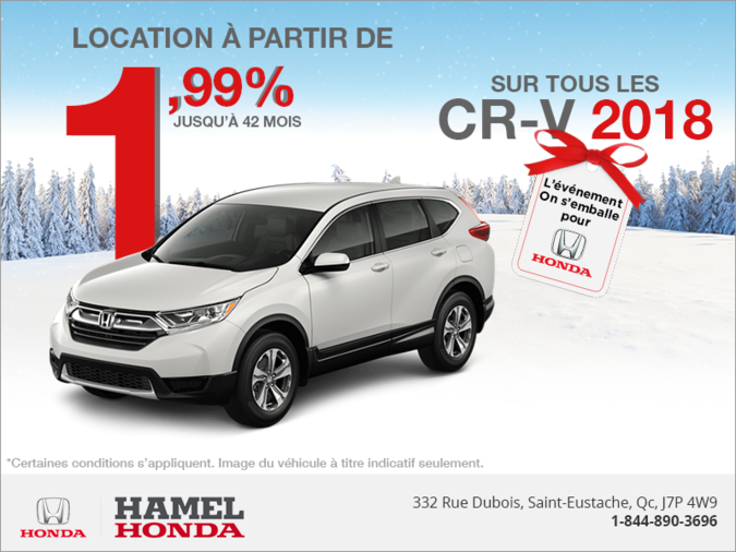 Louez le Honda CR-V 2018!
