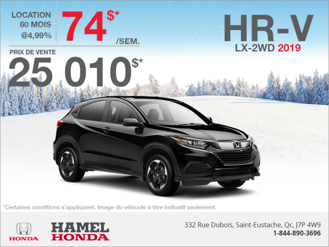 Louez le Honda HR-V 2019!