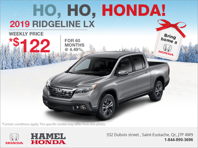 Lease the 2019 Honda Ridgeline!