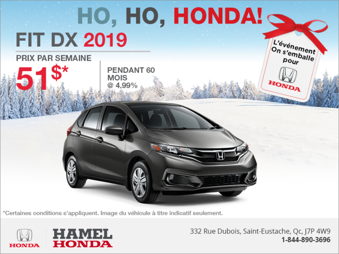 Louez la Honda Fit 2019!