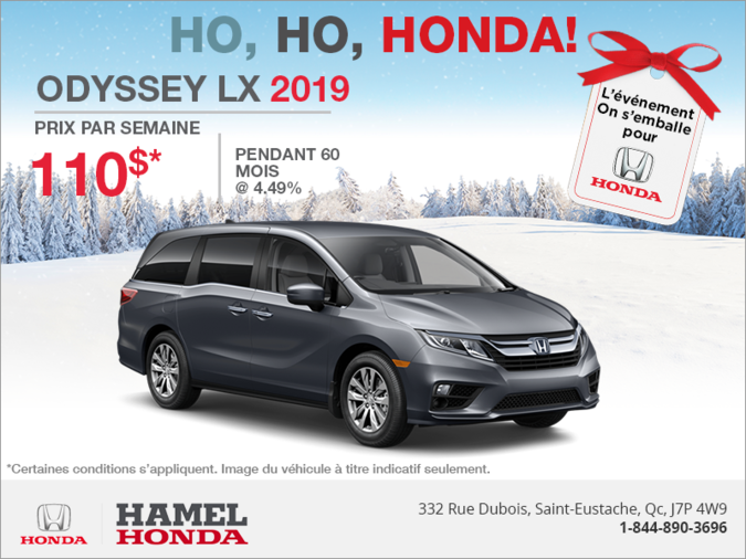 Louez la Honda Odyssey 2019!