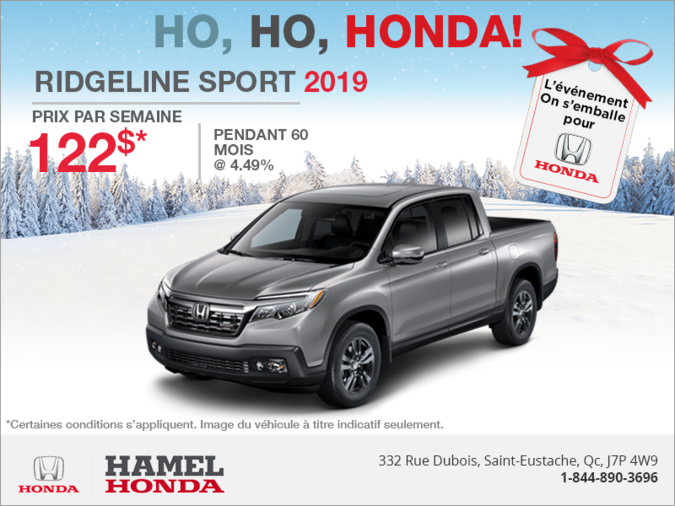 Louez la Honda Ridgeline 2019!