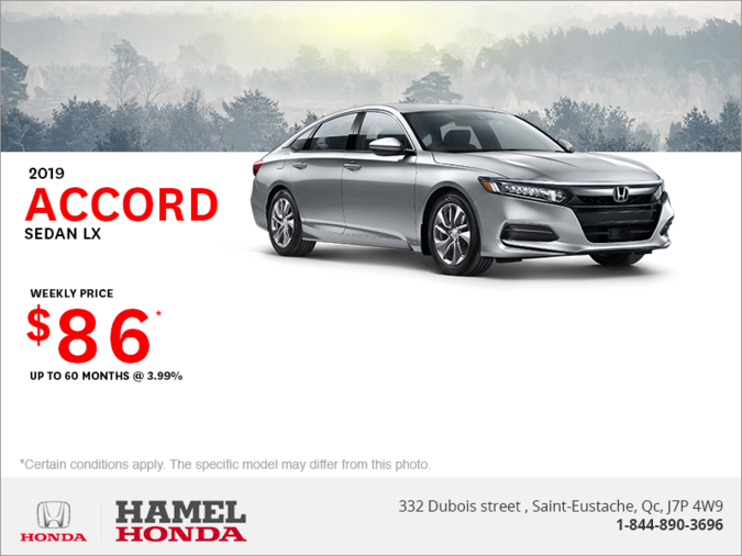 Lease the 2019 Honda Accord Sedan!