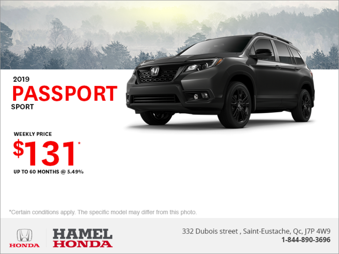 Lease the 2019 Honda Passport Sport!