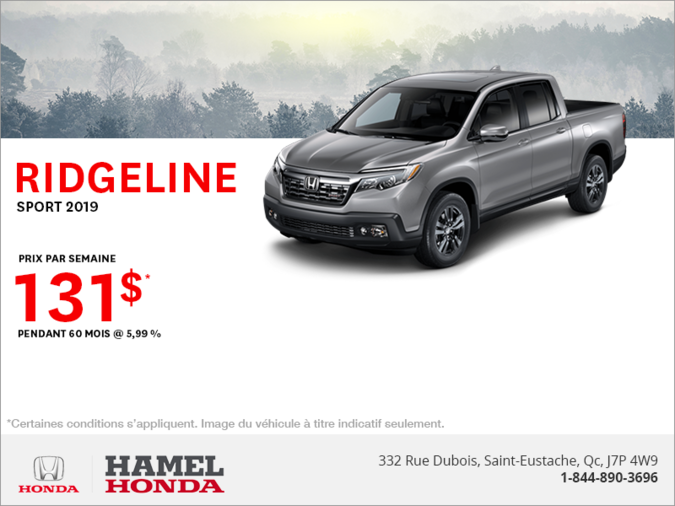 Louez la Honda Ridgeline 2019!