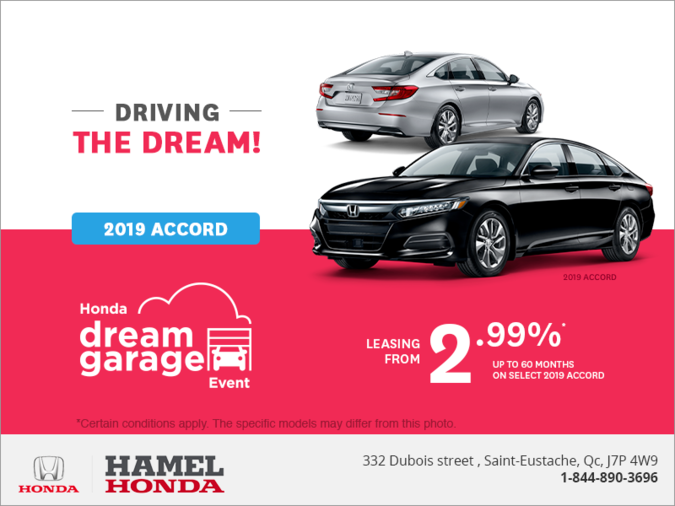 Lease the 2019 Honda Accord Sedan!