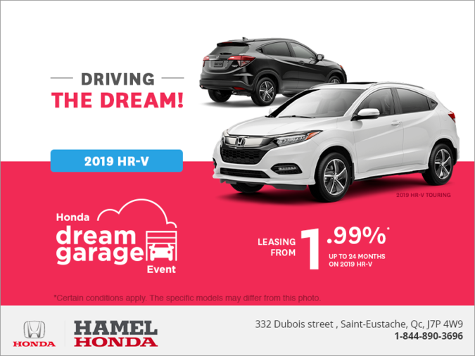 Lease the 2019 Honda HR-V!