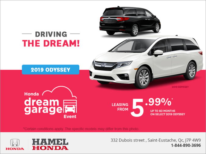 Lease the 2019 Honda Odyssey!