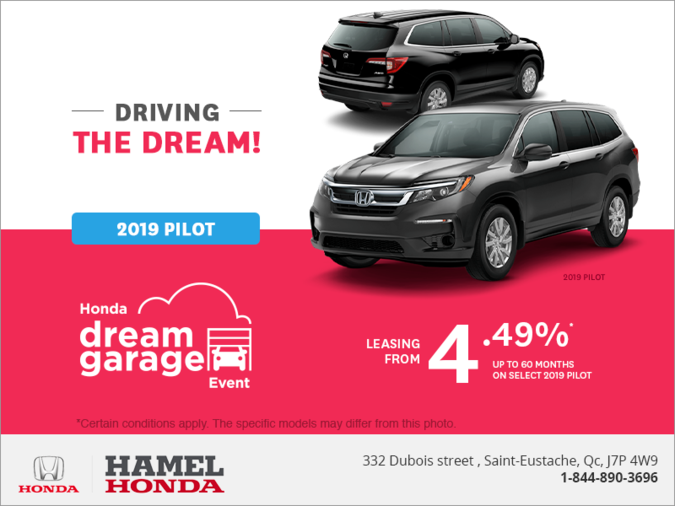 Lease the 2019 Honda Pilot!