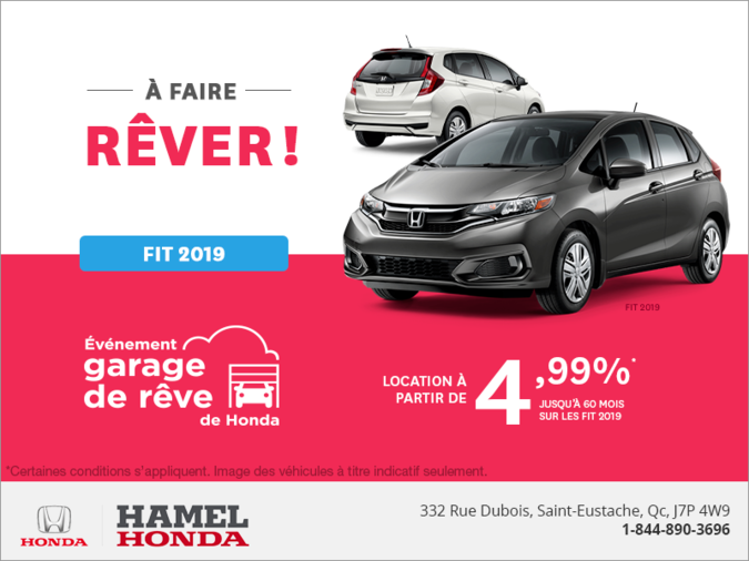 Louez la Honda Fit 2019!