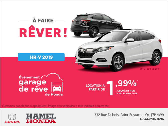 Louez le Honda HR-V 2019!