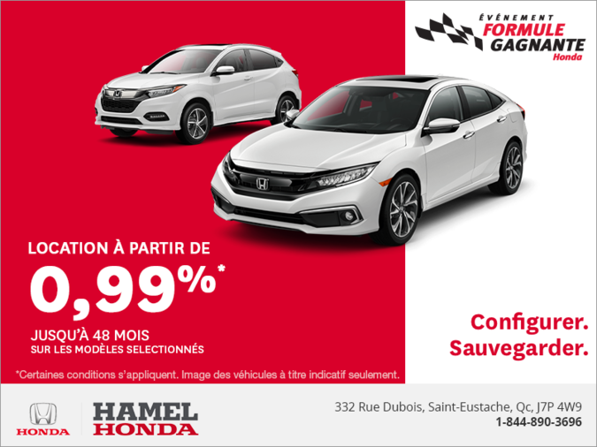 Événement formule gagnante de Honda
