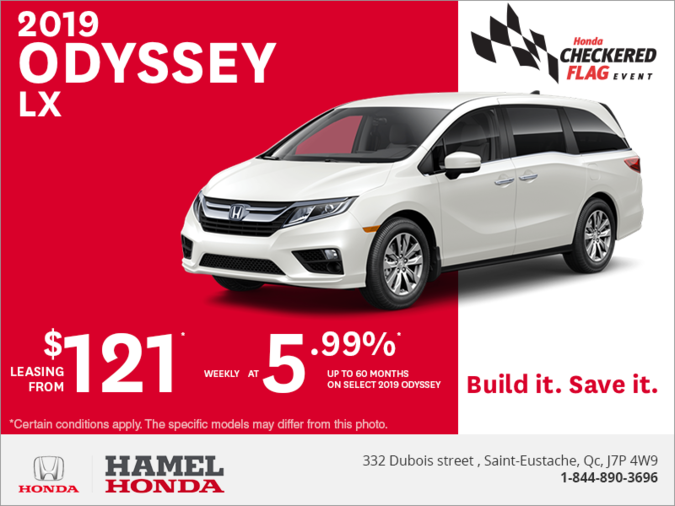 Lease the 2019 Honda Odyssey!