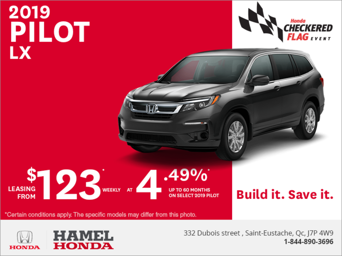 Lease the 2019 Honda Pilot!