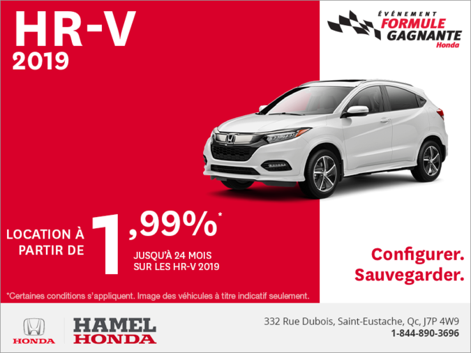 Louez le Honda HR-V 2019!