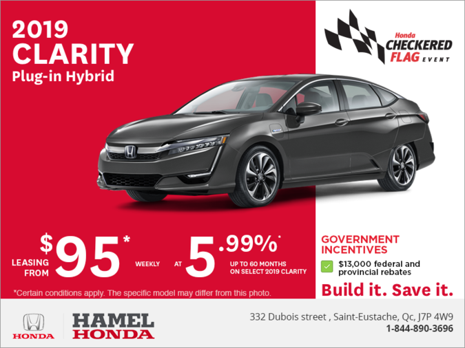 Lease the 2019 Honda Clarity!