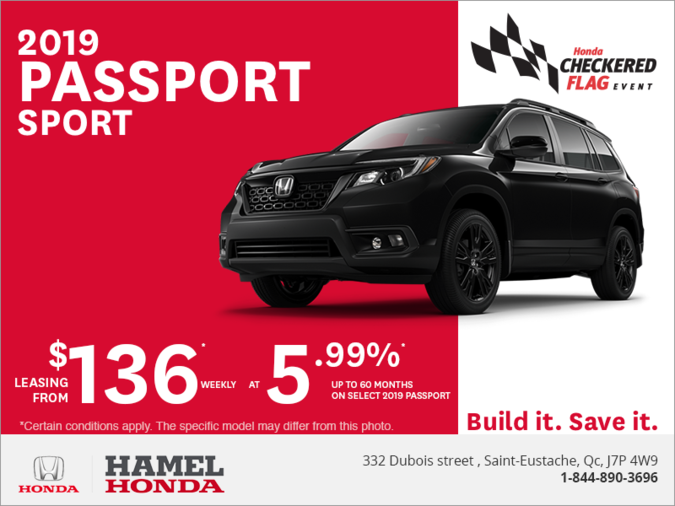 Lease the 2019 Honda Passport Sport!