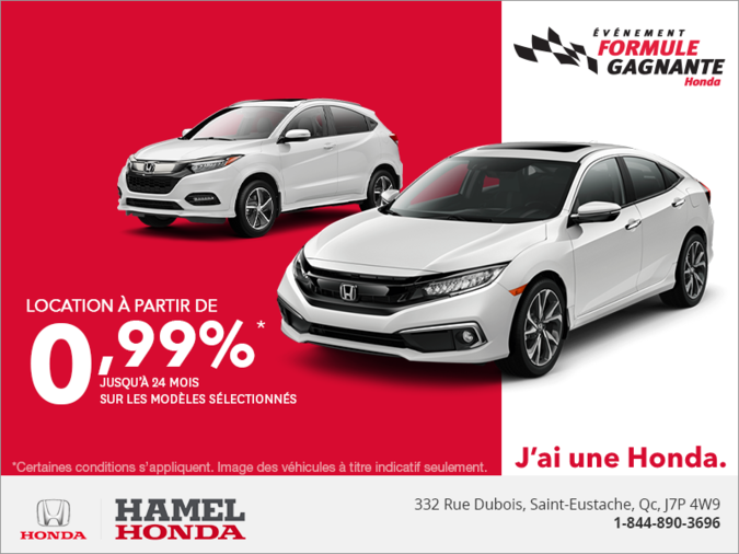 Événement formule gagnante de Honda