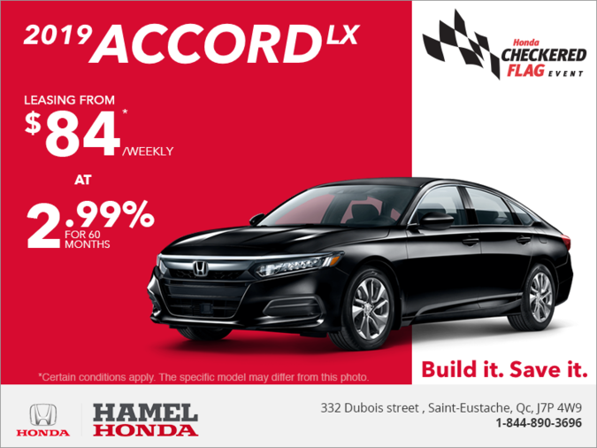 Lease the 2019 Honda Accord Sedan!