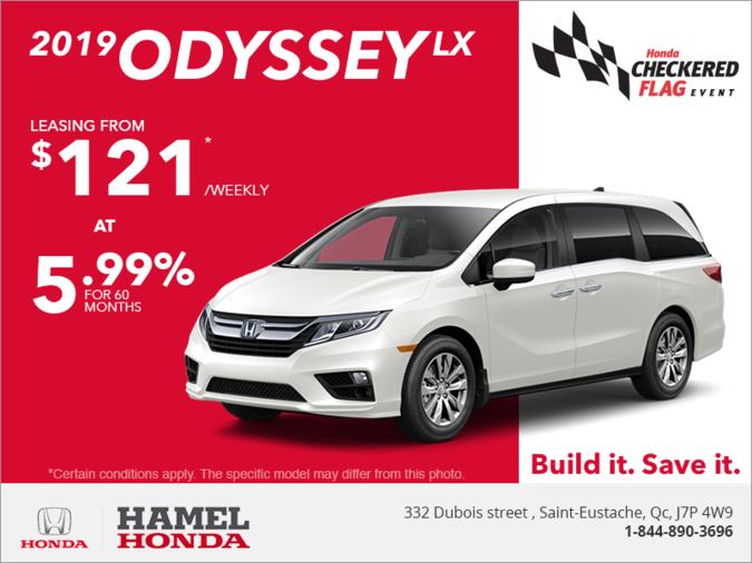 Lease the 2019 Honda Odyssey!
