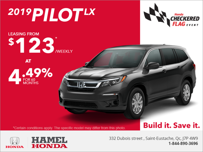 Lease the 2019 Honda Pilot!