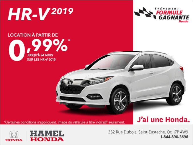 Louez le Honda HR-V 2019!