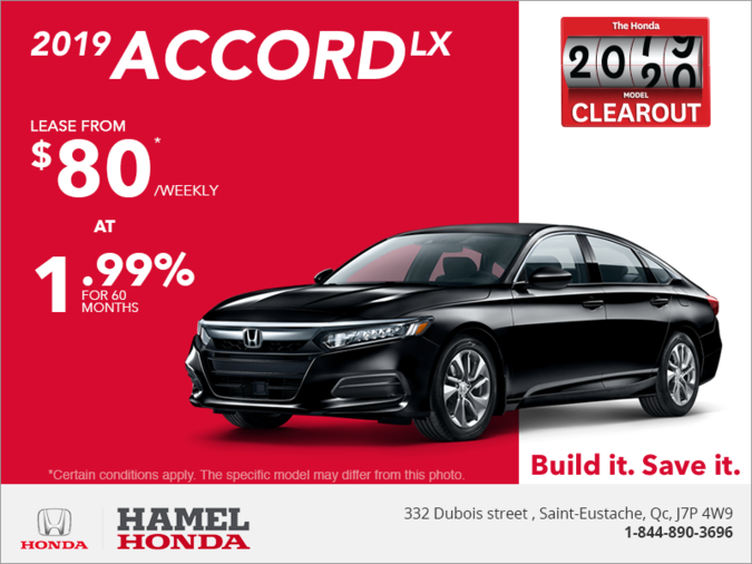 Lease the 2019 Honda Accord Sedan!