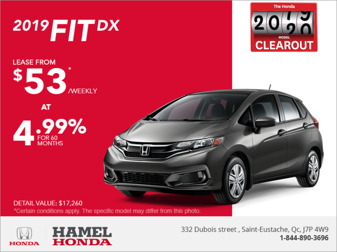 Lease the 2019 Honda Fit!