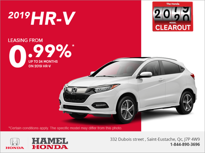 Lease the 2019 Honda HR-V!