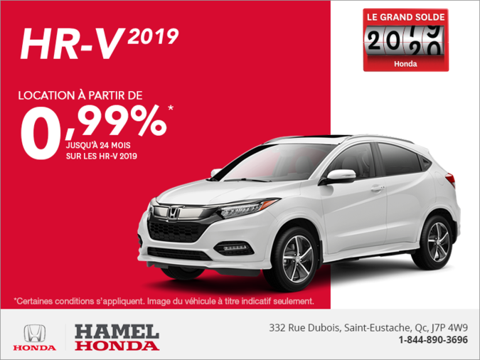 Louez le Honda HR-V 2019!