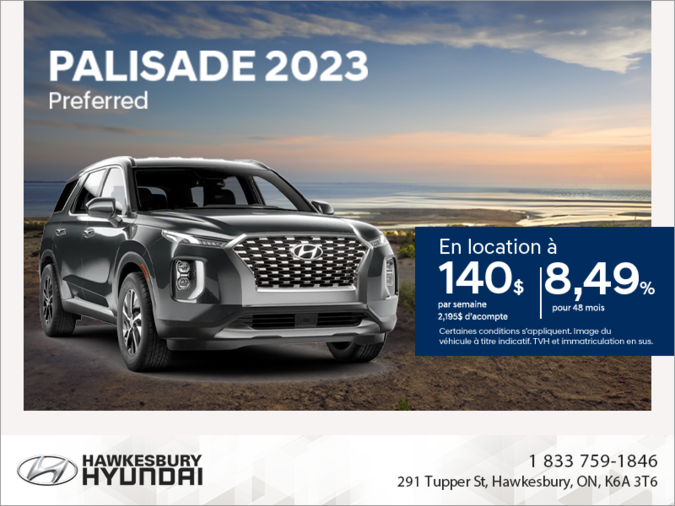 Procurez-vous le Palisade 2023 !
