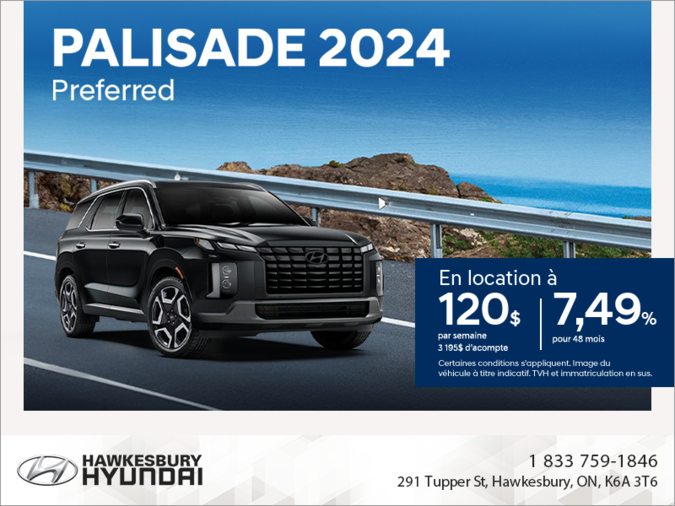 Procurez-vous le Hyundai Palisade 2024