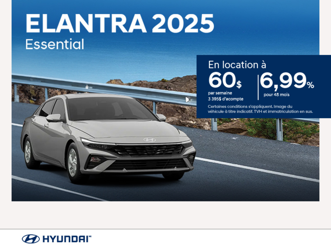 Procurez-vous le Hyundai Elantra 2025