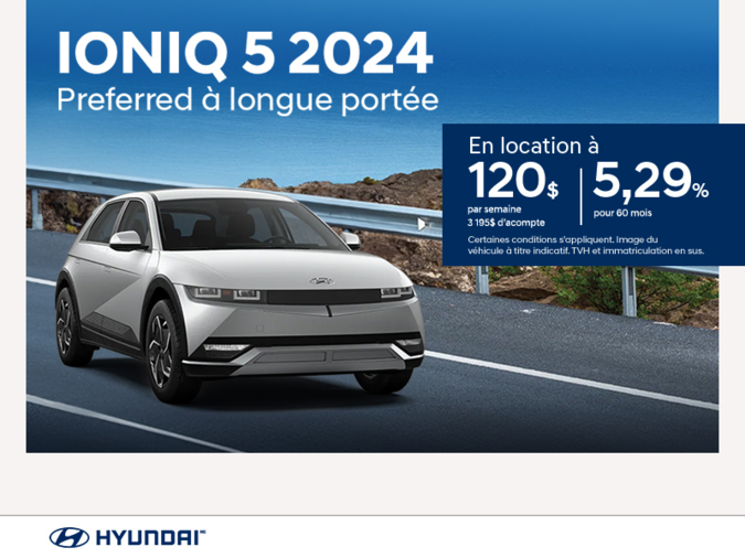 Procurez-vous le Hyundai Ioniq 5 2024